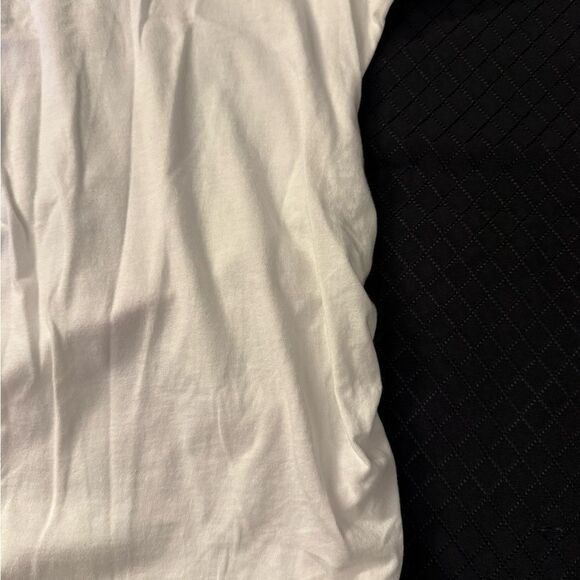 Women's Maternity White V-Neck Top - Picture 2 of 3